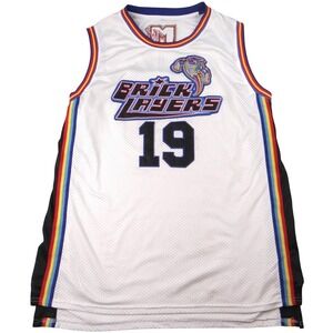 MTV Brick Layers Jersey 19 Kalith XXXL White Basketball Music Television